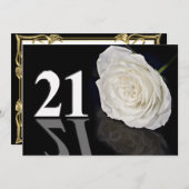 Birthday party uitnodiging 21 jaar oud (Voorkant / Achterkant)