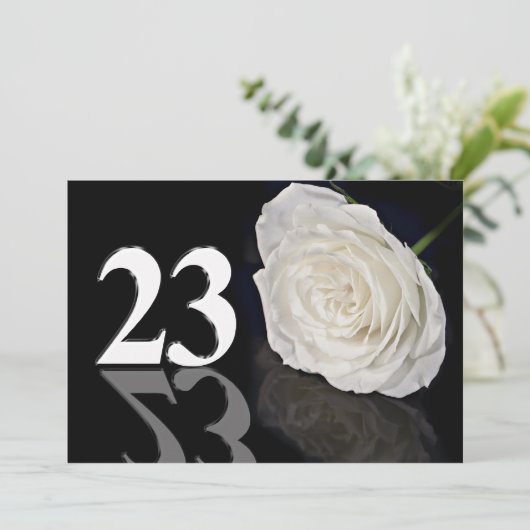 Birthday party uitnodiging 23 jaar oud (Staand voorkant)