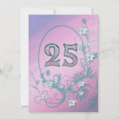 Birthday party uitnodiging 25 jaar oud (Voorkant)