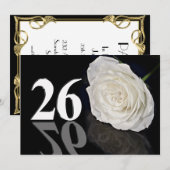 Birthday party uitnodiging 26 jaar oud (Voorkant / Achterkant)