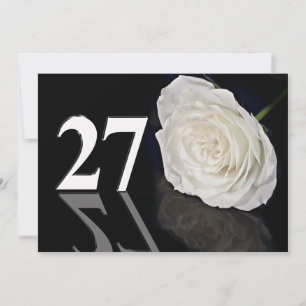 Birthday party uitnodiging 27 jaar oud