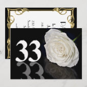 Birthday party uitnodiging 33 jaar oud (Voorkant / Achterkant)
