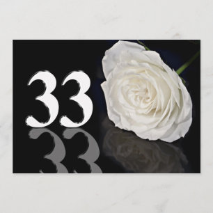 Birthday party uitnodiging 33 jaar oud