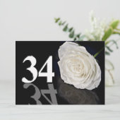 Birthday party uitnodiging 34 jaar oud (Staand voorkant)