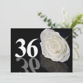 Birthday party uitnodiging 36 jaar oud (Staand voorkant)