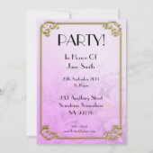 Birthday party uitnodiging 40 jaar oud (Achterkant)