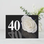 Birthday party uitnodiging 40 jaar oud (Staand voorkant)