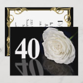Birthday party uitnodiging 40 jaar oud (Voorkant / Achterkant)