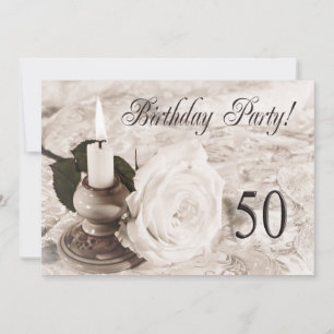Birthday party uitnodiging 50 jaar oud