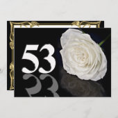 Birthday party uitnodiging 53 jaar oud (Voorkant / Achterkant)