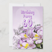 Birthday party uitnodiging 60 jaar oud (Voorkant)