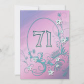 Birthday party uitnodiging 71 jaar oud (Voorkant)