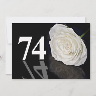 Birthday party uitnodiging 74 jaar oud