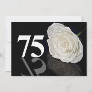 Birthday party uitnodiging 75 jaar oud