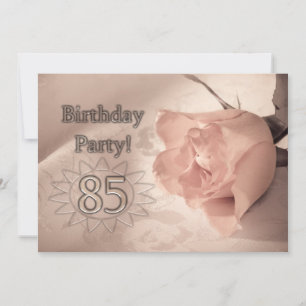 Birthday party uitnodiging 85 jaar oud