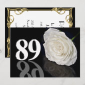 Birthday party uitnodiging 89 jaar oud (Voorkant / Achterkant)