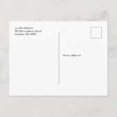 Birthday Party Uitnodiging Briefkaart (Achterkant)