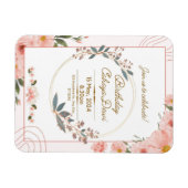 Birthday party-uitnodiging magneet (Horizontaal)