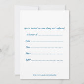 Birthday party uitnodiging met buitenaards wezen v (Achterkant)