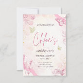 Birthday party-uitnodiging save the date (Voorkant)