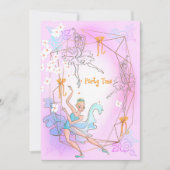 Birthday Party Uitnodiging voor 5 jaar oude dochte (Voorkant)