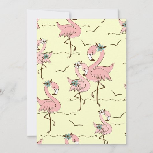 Birthday Party - uitnodiging voor Girls Pool (Achterkant)