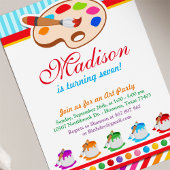 Birthday Party - uitnodiging voor kleurrijke kunst