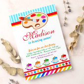 Birthday Party - uitnodiging voor kleurrijke kunst