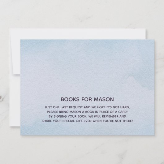 Birthday Party - up and Away Waterverf Kaart (Achterkant)