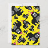 Birthday Party van Ape Animal Kind Kaart (Achterkant)