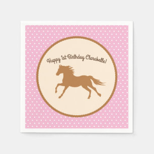 Birthday Party van Cowgirl Horse Kind Servet