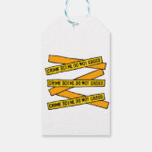 Birthday party van de politie cadeaulabel (Achterkant)