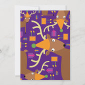 Birthday Party van Deer Animal Kind Kaart (Achterkant)