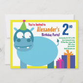 Birthday party van het Hippo-Kind Kaart (Voorkant)