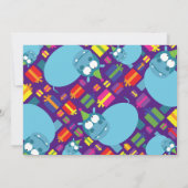 Birthday party van het Hippo-Kind Kaart (Achterkant)