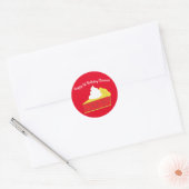 Birthday Party van het Kind Cutie Pie Cherry Ronde Sticker (Envelop)