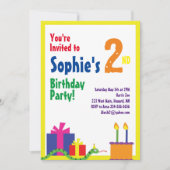 Birthday party van het Kind van slangendieren Kaart (Voorkant)