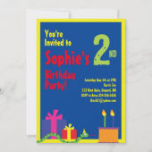 Birthday party van het Kind van slangendieren Kaart (Voorkant)