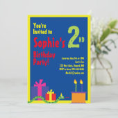 Birthday party van het Kind van slangendieren Kaart (Staand voorkant)