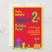 Birthday party van het Kind van slangendieren Kaart (Voorkant)