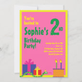 Birthday party van het Kind van slangendieren Kaart (Voorkant)