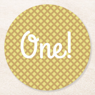 Birthday Party van Ice Cream Kind Ronde Kartonnen Onderzetter