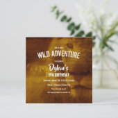 Birthday Party van Lion & Zebra Kaart (Staand voorkant)