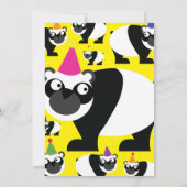 Birthday Party van Panda Animal Kind Kaart (Achterkant)