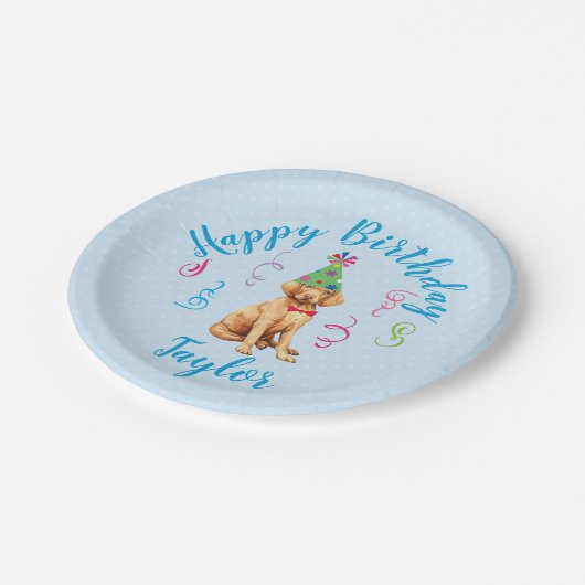 Birthday Party Vizsla Paper Bord (Gekanteld)