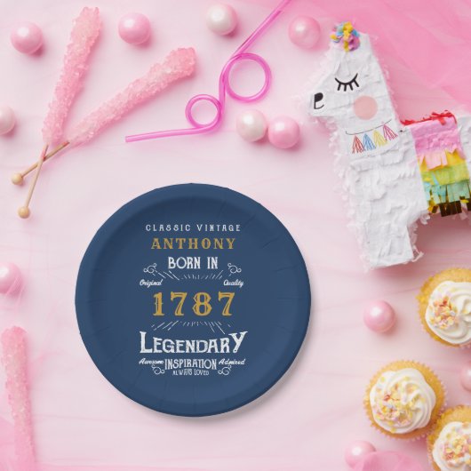 Birthday Party voegt naam en Bord jaarpapier toe (Feest)