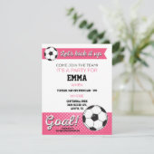 Birthday Party (Voetbal) nodigt 4.25x5.5 uit - Mei Kaart (Staand voorkant)