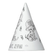 Birthday party voor brandweerlieden - kleur uw eig feesthoedjes (Rechts)