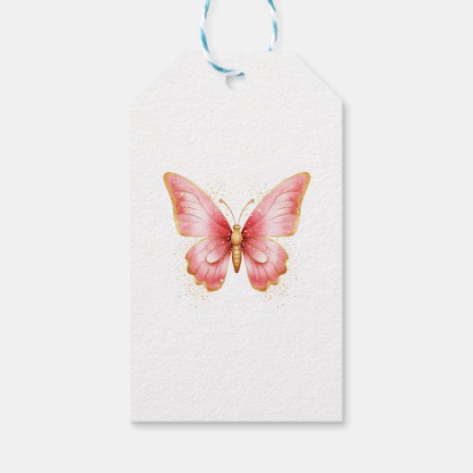 Birthday Party voor het schilderen van aardewerk Cadeaulabel (Achterkant)