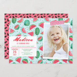 Birthday Party | Watermeloenvruchten | Uitnodiging